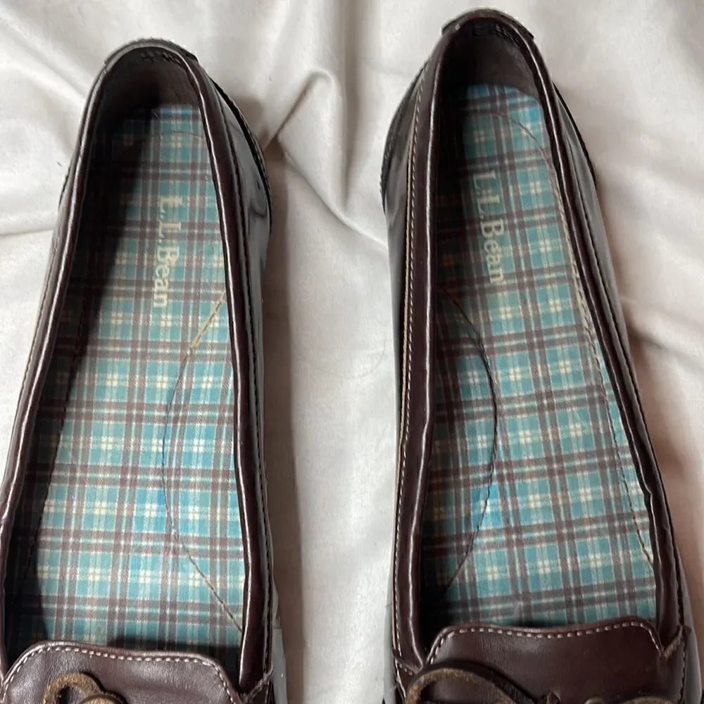 L.L. Bean Brown Coastal Rain Skimmers. Size 8